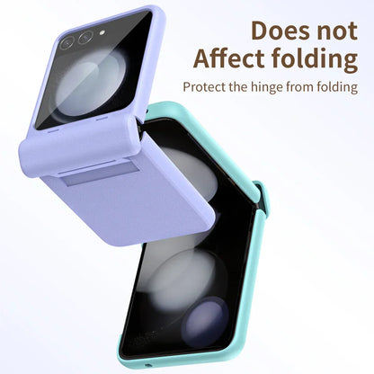 Hinge Protection Leather Case For Samsung Galaxy Z Flip 6