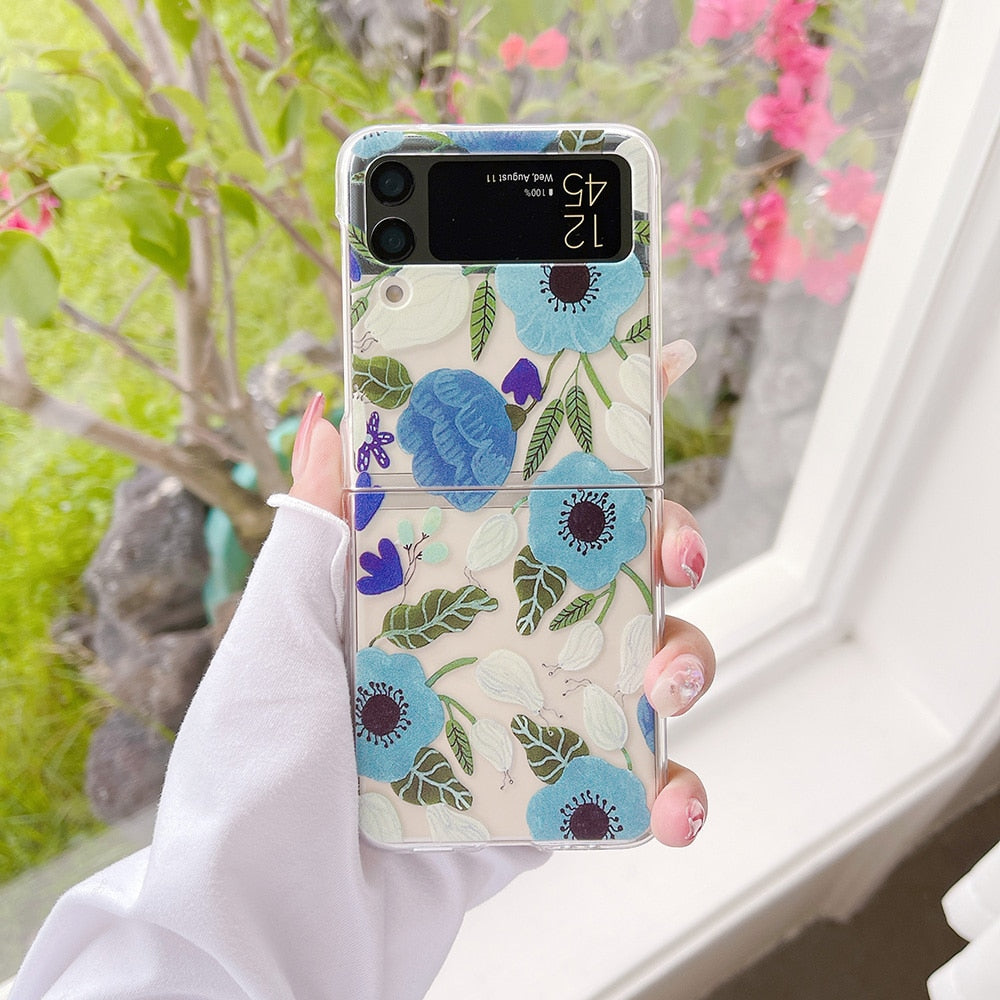 Cute Flowers Case For Samsung Galaxy Z Flip 3 & 4