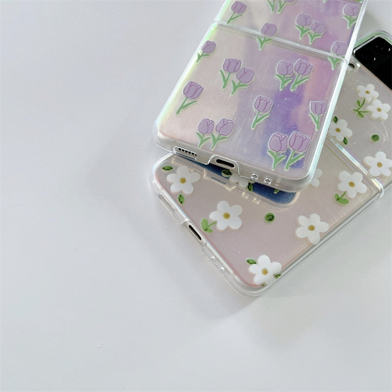 Retro Tulip Flower Case for Samsung Galaxy Z Flip 4