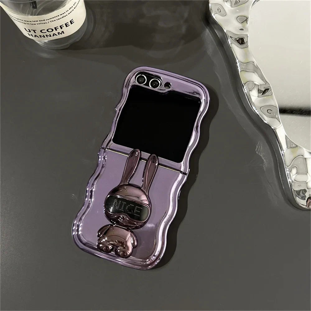 Rabbit Stand Wave Case for Samsung Galaxy Z Flip 3/4/5/6