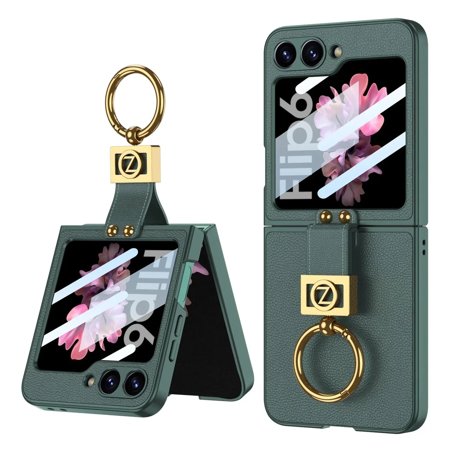 Leather Case with Ring Holder