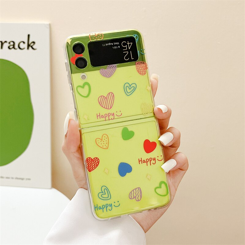Lovely Color Heart Case For Samsung Galaxy Z Flip 4