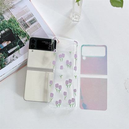 Retro Tulip Flower Case for Samsung Galaxy Z Flip 4