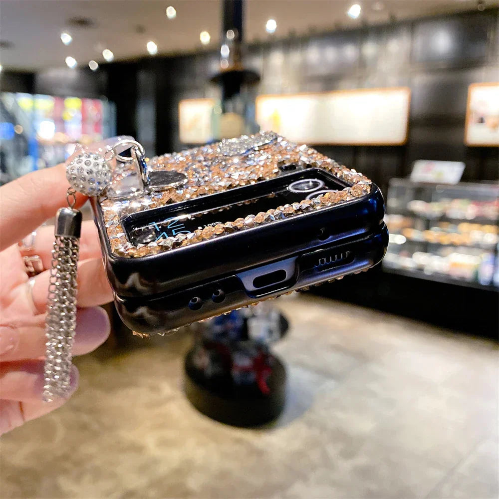 Luxury Heart Diamond Case for Samsung Galaxy Z Flip 3/4/5