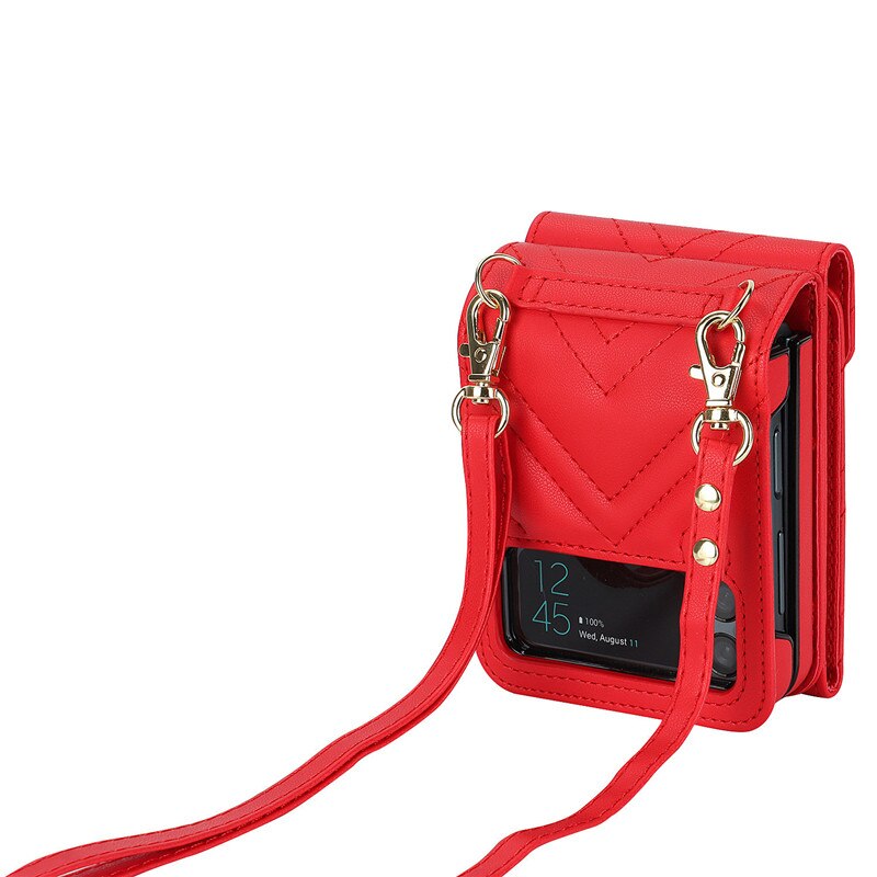 Luxury Crossbody Wallet Case for Samsung Galaxy Z Flip