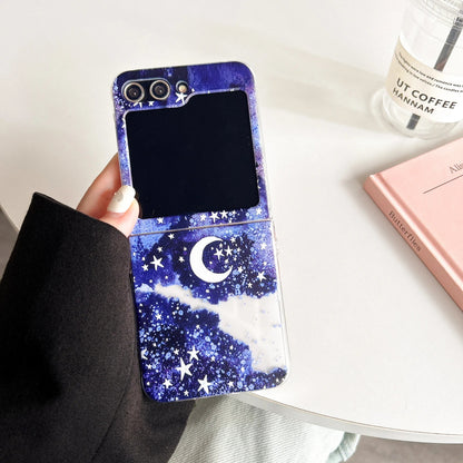 Cartoon Floral Moon Star Case for Samsung Galaxy Z Flip 3/4/5