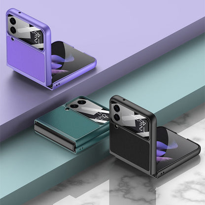 Leather Case with Card Holder For Samsung Galaxy Z Flip 4