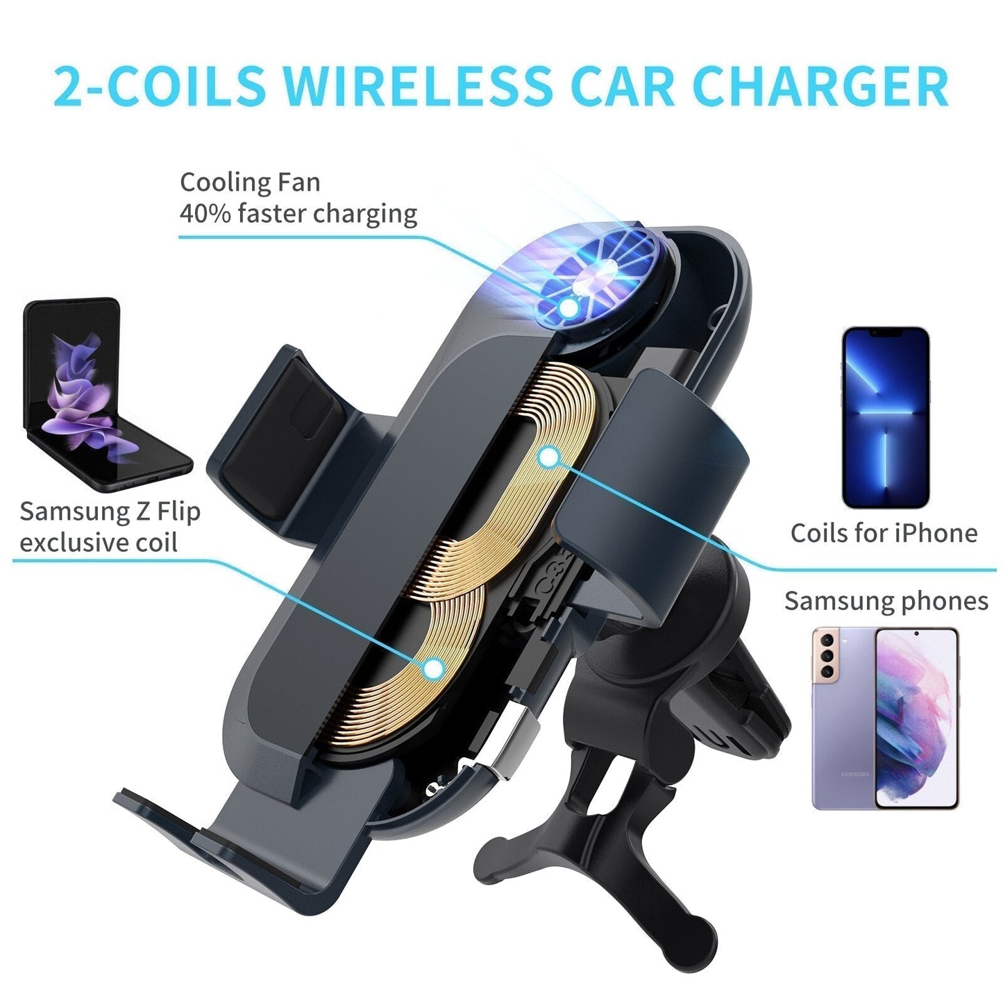 Car Wireless Charger For Z Flip Series