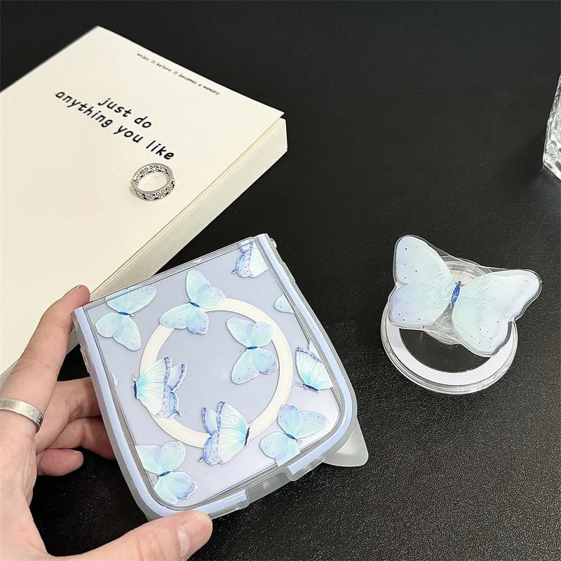 Cute Butterfly Magnetic Case for Galaxy Z Flip