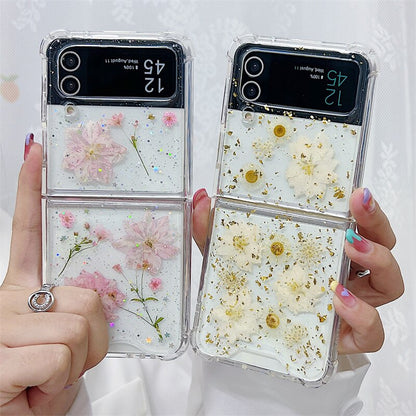 Bling Colorful Flower Case for Samsung Galaxy Z Flip 3 & 4