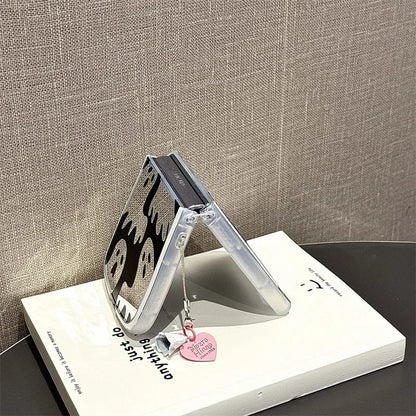 Halloween Ghost Mirror Phone Case for Samsung Z Flip Series