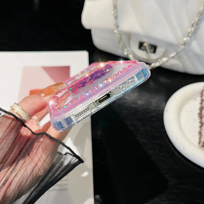 Cute Pearl Diamond Glitter Case for Samsung Galaxy Z Flip 3/4/5