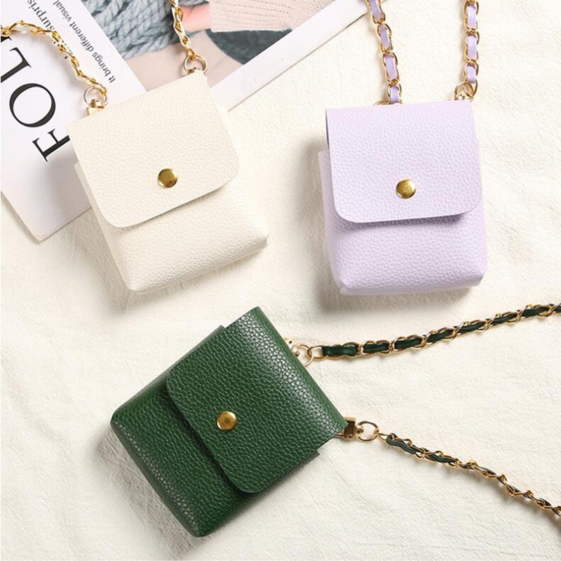 Crossbody Leather Mini Phone Bag For Samsung Galaxy Z Flip 4