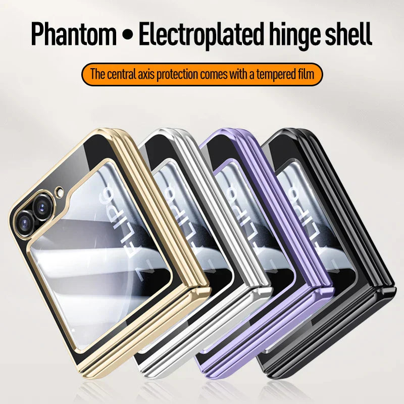 Transparent Electroplated Case for Samsung Galaxy Z Flip 6