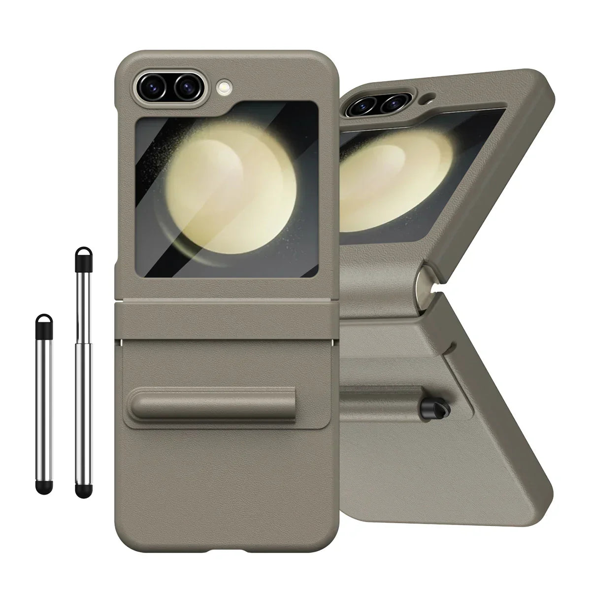 Leather Case With Touch Pen Case for Galaxy Z Flip 5