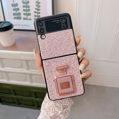 Luxury Case With Perfume Bottle Bracket for Samsung Galaxy Z Flip 4