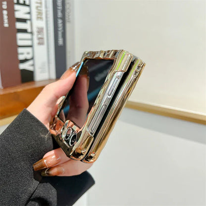 Luxury Leopard Print Phone Case for Samsung Galaxy Z Flip 3/4/5/6