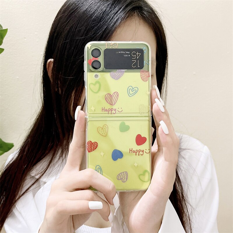 Lovely Color Heart Case For Samsung Galaxy Z Flip 4