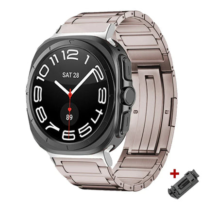 Luxury Titanium Watch Strap For Samsung Galaxy Watch 7 Ultra