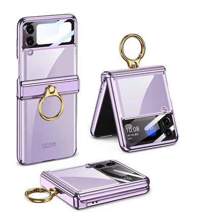 Plating transparent Case for Samsung Galaxy Z Flip 4