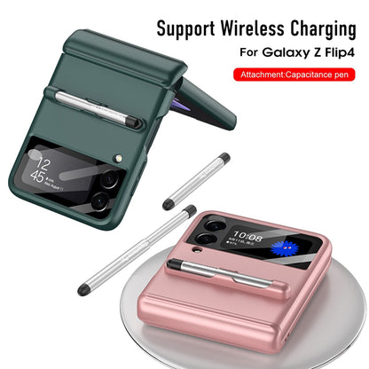Magnetic Hinge Case with Pen For Samsung Galaxy Z Flip 4