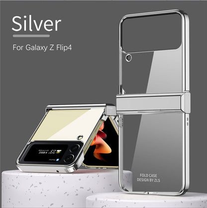 Transparent Plating Frame Full Protection For Galaxy Z Flip 4