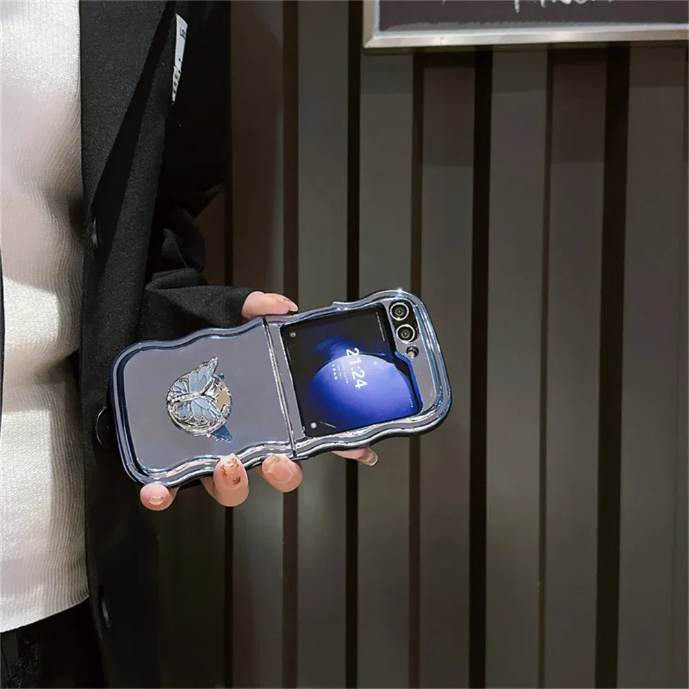 Luxury Butterfly Rotating Case for Samsung Galaxy Z Flip Series