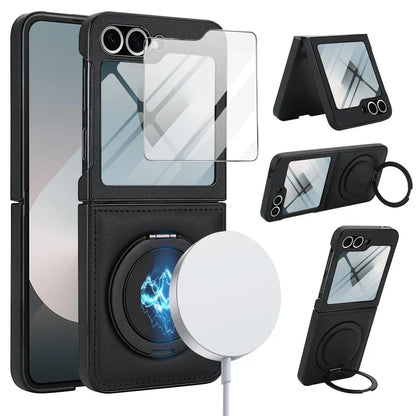 MagSafe Leather Ring Case with Screen Protector