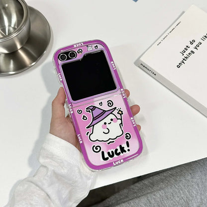 Happy Halloween Ghost Case for Samsung Galaxy Z Flip 3/4/5/6