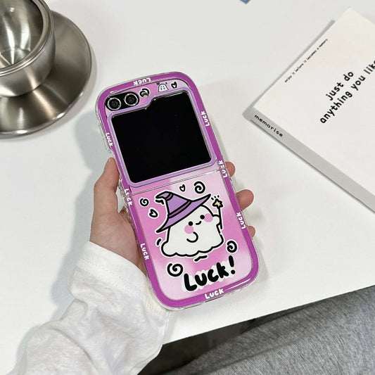 Happy Halloween Ghost Case for Samsung Galaxy Z Flip 3/4/5/6
