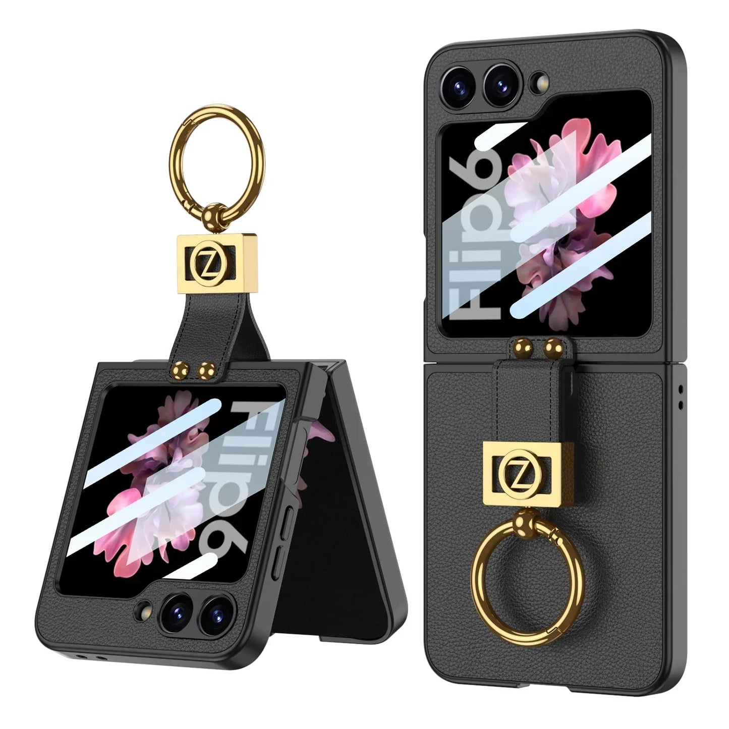 Leather Case with Ring Holder