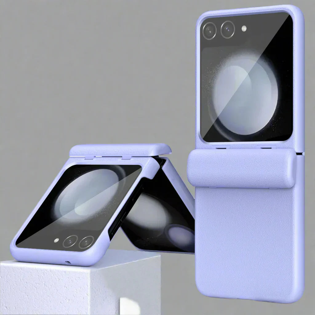 Hinge Protection Leather Case For Samsung Galaxy Z Flip 6