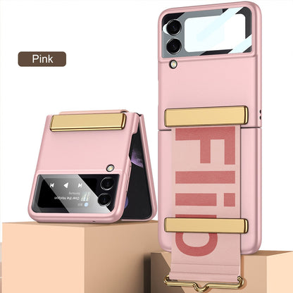 Wristband Bracket Case For Samsung Galaxy Z Flip 4