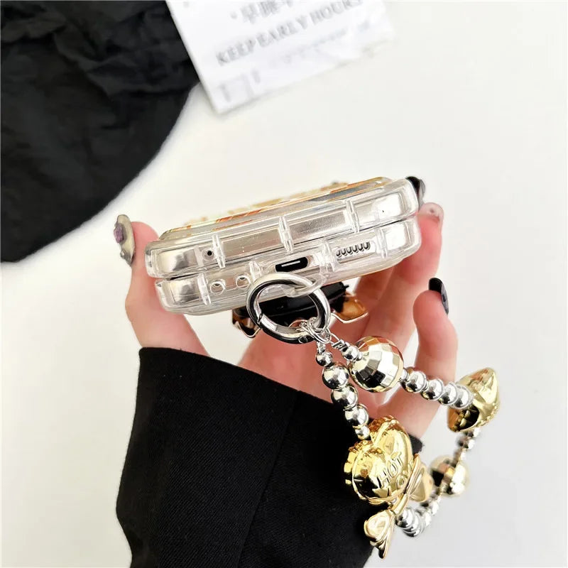 Metallic Water Ripple Phone Case for Samsung Galaxy Z Flip Series