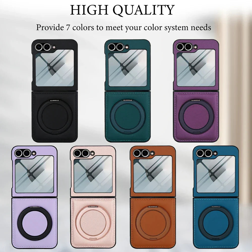 MagSafe Leather Ring Case with Screen Protector