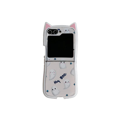 Cute 3D Halloween Ghost Case for Samsung Galaxy Z Flip 3/4/5/6