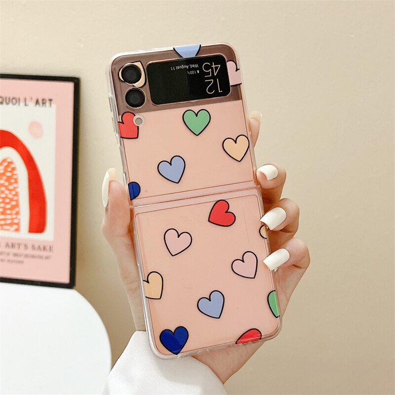 Lovely Color Heart Case For Samsung Galaxy Z Flip 4