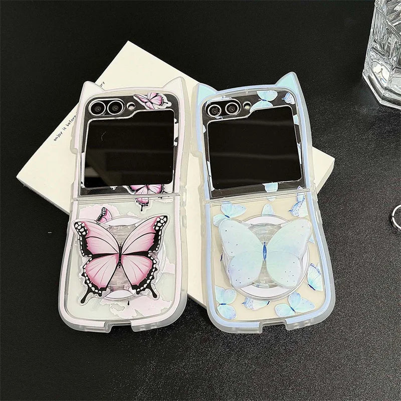 Cute Butterfly Magnetic Case for Galaxy Z Flip