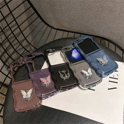 Luxury Butterfly Rotating Case for Samsung Galaxy Z Flip Series