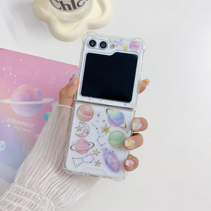 Cute Clear Star Case For Samsung Galaxy Z Flip 5