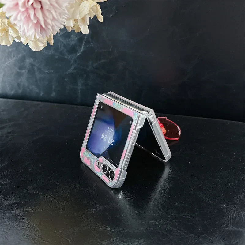 Cute Love Heart Shell Case for Samsung Galaxy Z Flip 3/4/5