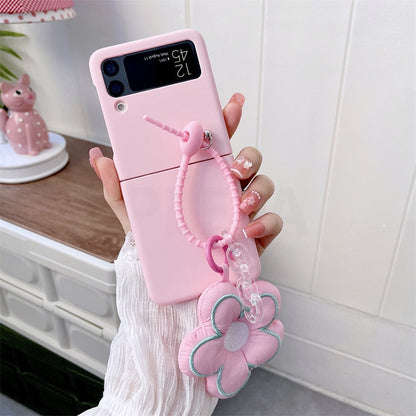 Cute Flower Pendant Case For Samsung Galaxy Z Flip 4