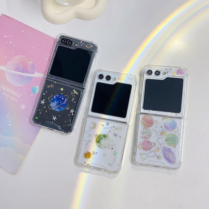 Cute Clear Star Case For Samsung Galaxy Z Flip 5
