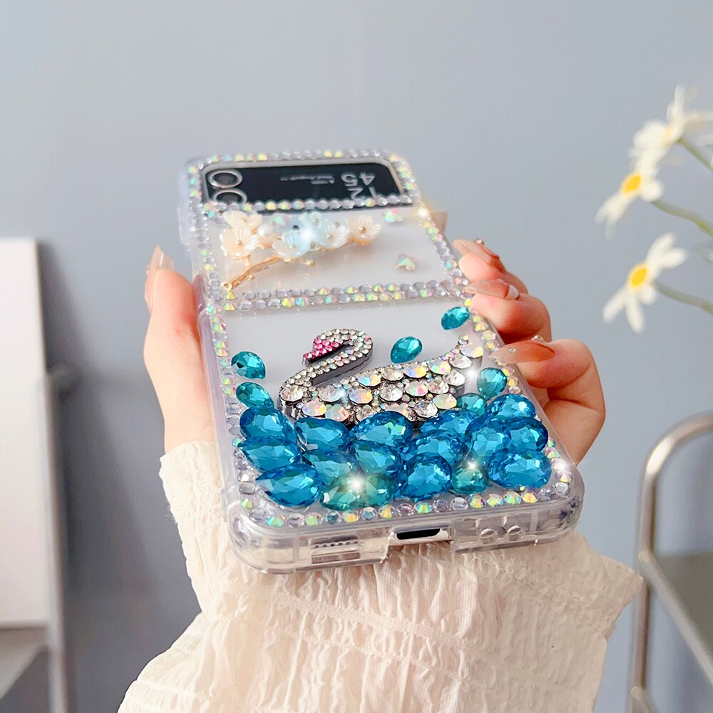 Luxury Colorful Rhinestone Case For Samsung Galaxy Z Flip 3 & 4