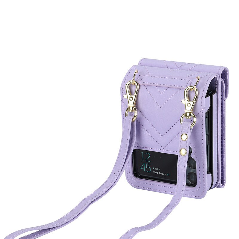 Luxury Crossbody Wallet Case for Samsung Galaxy Z Flip