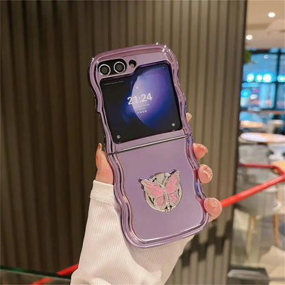 Luxury Butterfly Rotating Case for Samsung Galaxy Z Flip Series