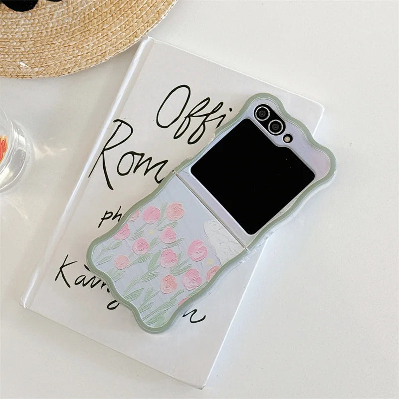 Cute Tulip Flower Case for Samsung Galaxy Z Flip 3/4/5
