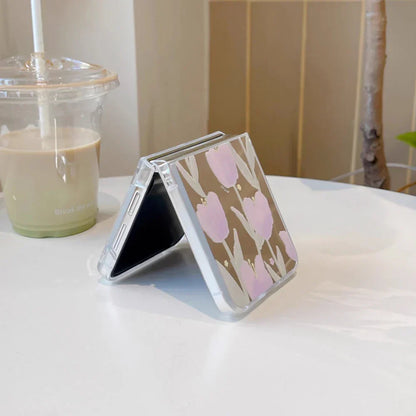 Tulip Flower Mirror Case for Samsung Galaxy Z Flip 3/4/5