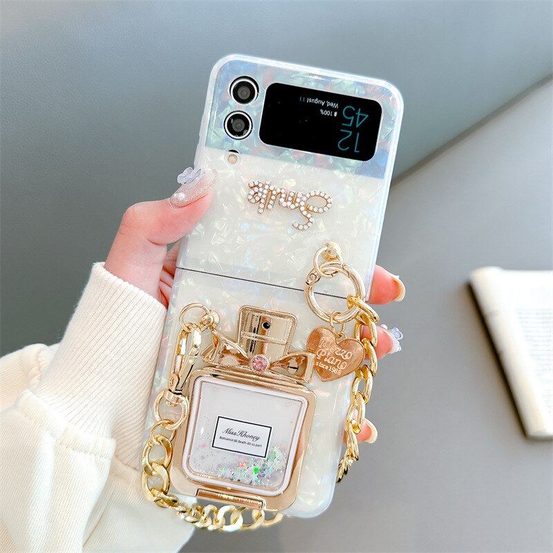 Perfume Bottle Case for Samsung Galaxy Z Flip 3 & 4