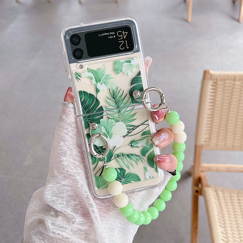 Cute Colorful Flowers Slim Case For Samsung Galaxy Z Flip 4 5G